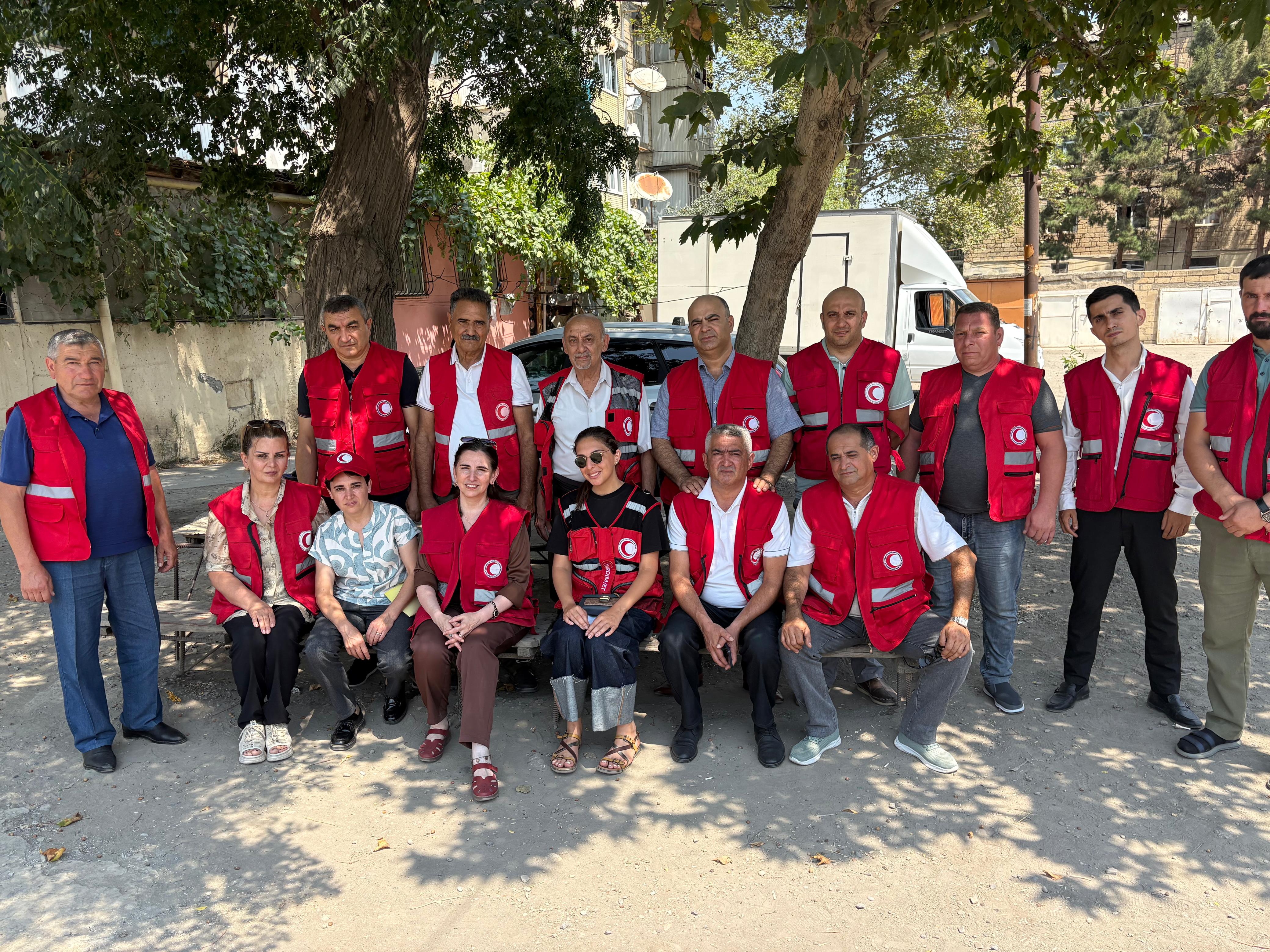  First aid training organized by the Azerbaijan Red Crescent Society in Ganja